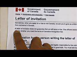 canada visitor visa letter