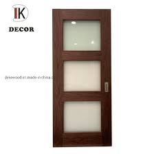 Panel Glass Insert Wood Interior Door