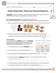 Follow the instructions to go through the simulation. Balancing Chemical Equations 3 Pdf Elias Haddad Shane Loffredo Name Date Student Exploration Balancing Chemical Equations Vocabulary Coefficient Course Hero