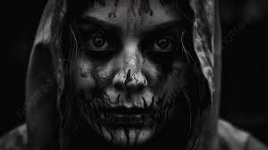 scary makeup background scary black