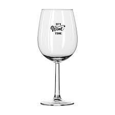 Advertising Print On A 45cl Wine Glass