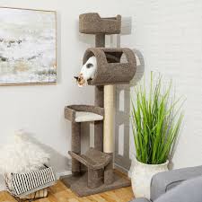 69 in real carpet wooden cat tree sold