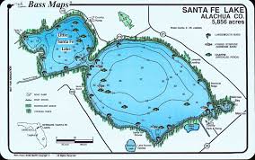 Lakes Newnans Sante Fe 2 Sided Map Mark Evans Maps