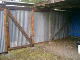All Recycled Corrugated Metal Fence