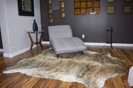 grey brindle cowhide rug hides and