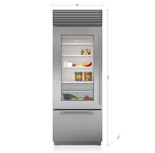 Refrigerator Freezer With Glass Door