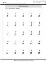 single digit addition worksheets from