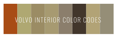 Volvo Interior Color Codes