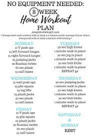 8 week home workout plan at home