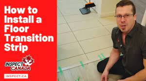 how to install a floor transition strip