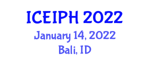 International Conference on Equity Issues in Public Health ICEIPH on January  14-15, 2022 in Bali, Indonesia