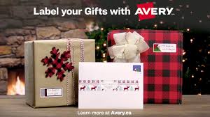 label your gifts with avery you