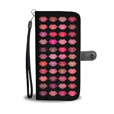 Mary Kay Lipstick Color Chart On Black Lips Kisses Cell Phone Wallet Case