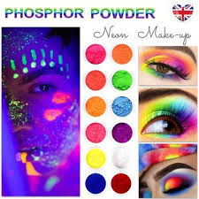 neon eyeshadow makeup phosphor powder