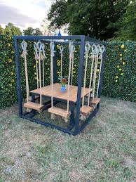 Rustic Hand Made Funky Swing Table