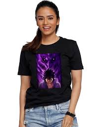 Buy Tshirt for Women Sasuke Uchiha Naruto T Shirt 100% Pure Cotton Unisex  Casual Wear Round Neck T-Shirt at Amazon.in