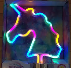 New Unicorn Dreams Led Rainbow Night Light Neon Vibe New Unicorn Light Nib For Sale Online