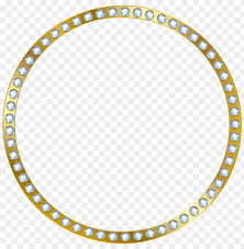 round border frame gold clipart png