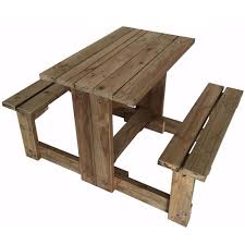 Picnic Table And Bench Set The Pole Yard
