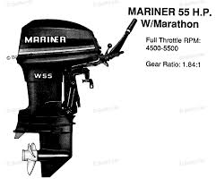 Mercury Outboard Parts By Year Mercury Mariner Mark
