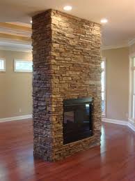 Freestanding Stone Fireplace 1
