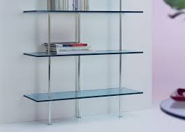 trasparenza glass bookcase wall unit