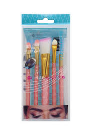 beauty brush makeup brush set blue 5 pieces