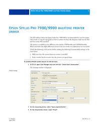 Epson stylus pro wt7900 printer driver. Epson Stylus Pro 7900 9900 Halftone Printer Driver Manualzz