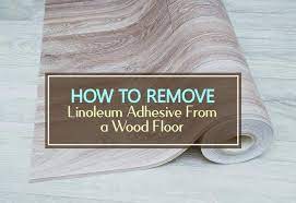 how to remove linoleum adhesive from a