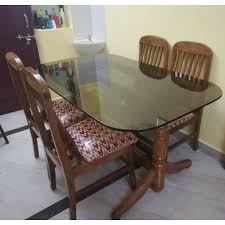 glass top dining table set