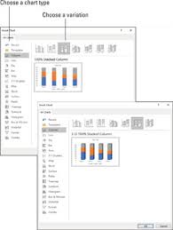 how to create charts in office 365