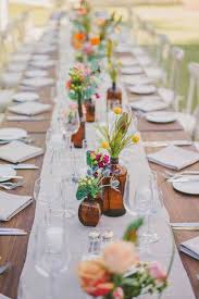 Backyard Wedding Table Decor Ideas