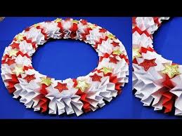 diy paper wreath decoration