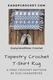 t shirt yarn rug free crochet pattern