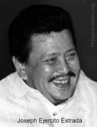 (1998-2001) President: Joseph Ejercito Estrada (Deposed by &quot;People Power&quot;). (1998-2001) Vice-President: Gloria Macapagal-Arroyo - Joseph-Ejercito-Estrada