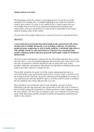Cover Letter Example Medical Sales New For Resume Examples Doctors