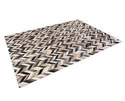 handmade leather chevron carpet