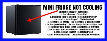 Mini Fridge Stopped Cooling Refrigerator Not Cool
