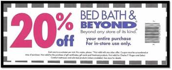 Download Bed Bath And Beyond Coupon 20 Off Printable Codes
