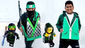 DIY LEGO NINJAGO Movie Costume - Reversible GREEN NINJA Lloyd Costume