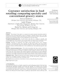 A wide variety of giant food containers options are available to you, such as use, material, and feature. Pdf Customer Satisfaction In Food Retailing Comparing Specialty And Conventional Grocery Stores
