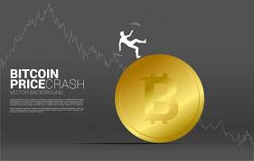 As i'm writing, bitcoin is down 9.2% in the last 24 hours, ethereum is down 9.8%, and dogecoin. Premium Vector Silhouette Of Businessman Falling Down From Bitcoin Concept Of Falling Down Of Cryptocurrency Market