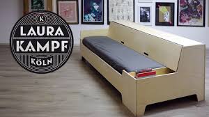 Casual modern diy box sofa Clever Diy Sofa Bed Folds Out In 6 Seconds Youtube
