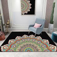 mandala pattern carpet square anti skid