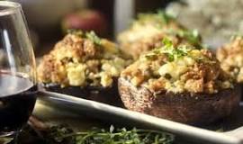 What goes well with stuffed mushrooms?