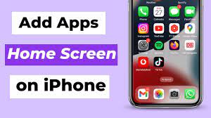 an app to home screen on iphone