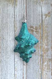 Conch Sea Shell Blown Glass Ornament