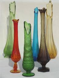 Glass Vase Decor Modern Vintage Art