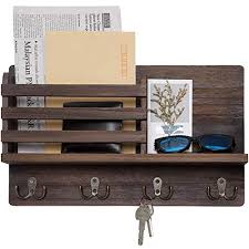 Mail Organizer With Key Hooks Clearance