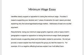 minimum wage essay